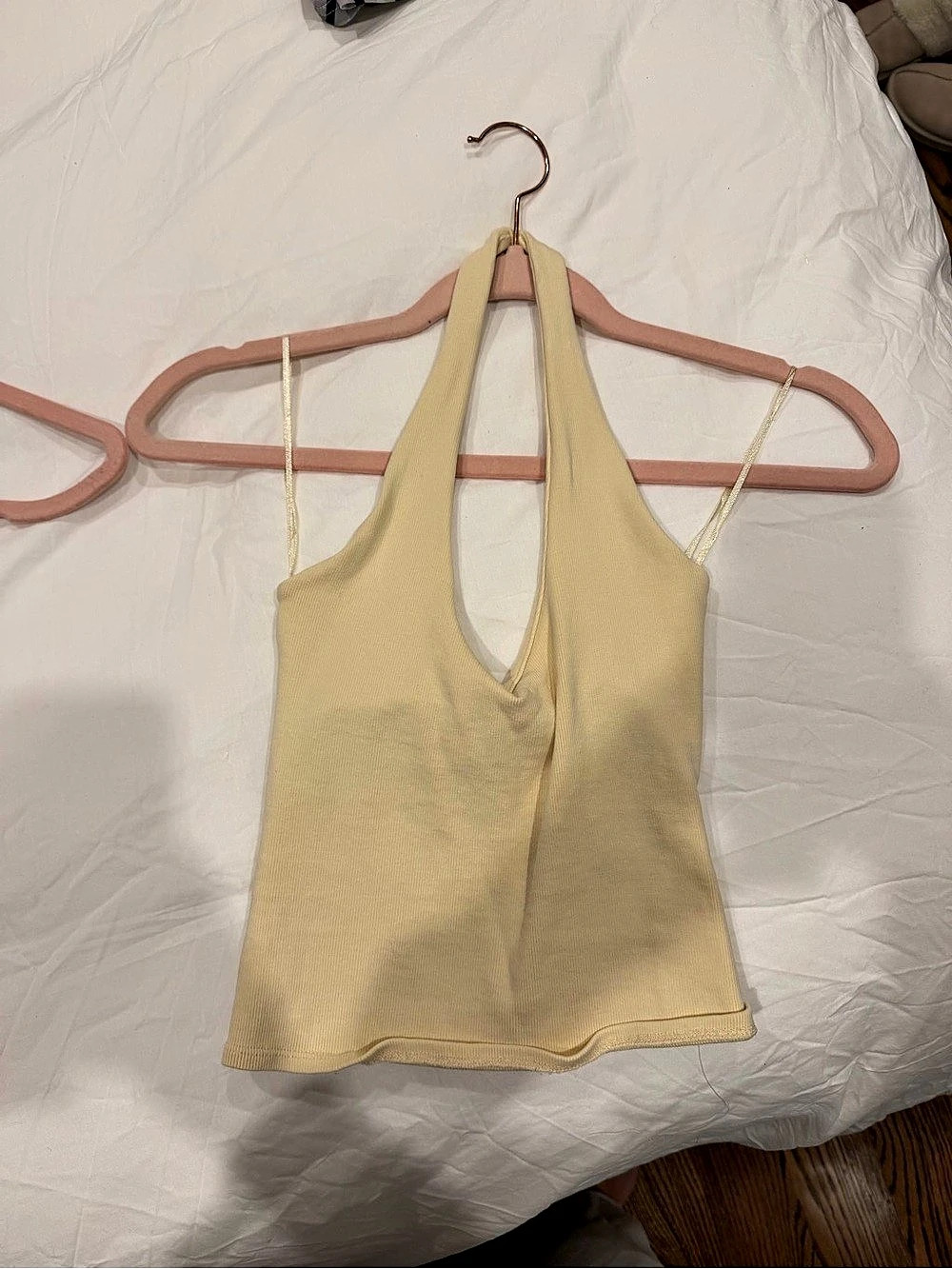 Zara Yellow Halter Tank Top